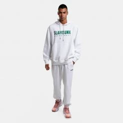 Slamdunk Ανδρική Μπλούζα με Κουκούλα WHITE -Lifestyle Ρούχα Εκπτώσεις slamdunk hoodie bac 8