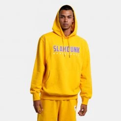 Slamdunk Ανδρική Μπλούζα με Κουκούλα YELLOW -Lifestyle Ρούχα Εκπτώσεις slamdunk hoodie lay 3