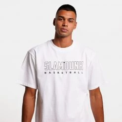 Slamdunk Basketball Ανδρικό T-shirt WHITE -Lifestyle Ρούχα Εκπτώσεις slamdunk tee basketball 8