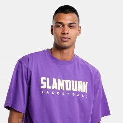 Slamdunk Lay Ανδρικό T-shirt PURPLE -Lifestyle Ρούχα Εκπτώσεις slamdunk tee lay 2