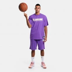 Slamdunk Lay Ανδρικό T-shirt PURPLE -Lifestyle Ρούχα Εκπτώσεις slamdunk tee lay 4
