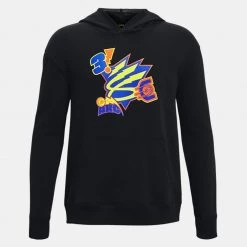 Under Armour Stephen Curry Big Splash Παιδική Μπλούζα με Κουκούλα Black/Versa Blue/Yellow Ray