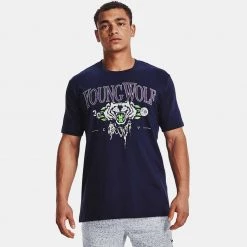 Under Armour Curry Young Wolf Ανδρικό T-Shirt Midnight Navy//Hendrix